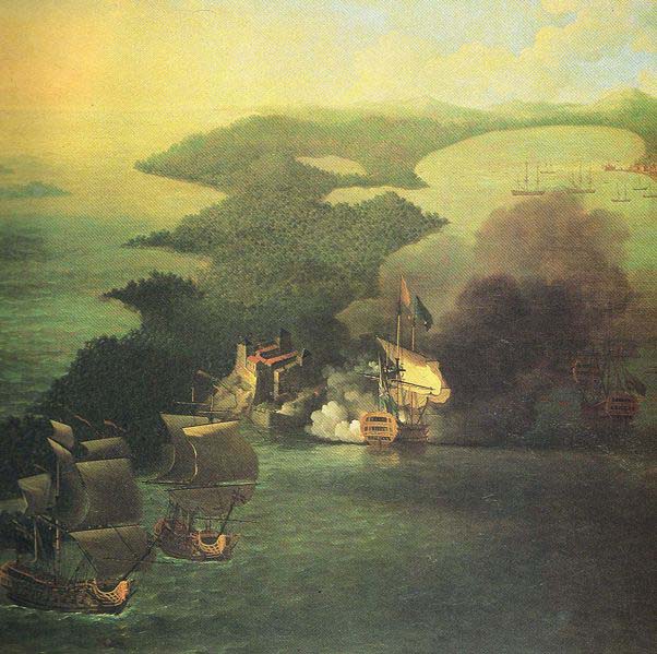 Admiral Vernon capture of Porto Bello in 1739.